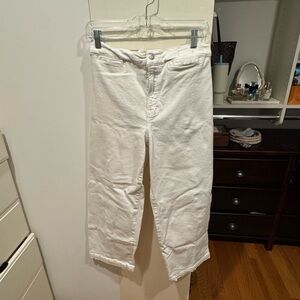 Madewell Emmett Wide-Leg Jean in Tile White – Welt Pocket Edition, Size 28